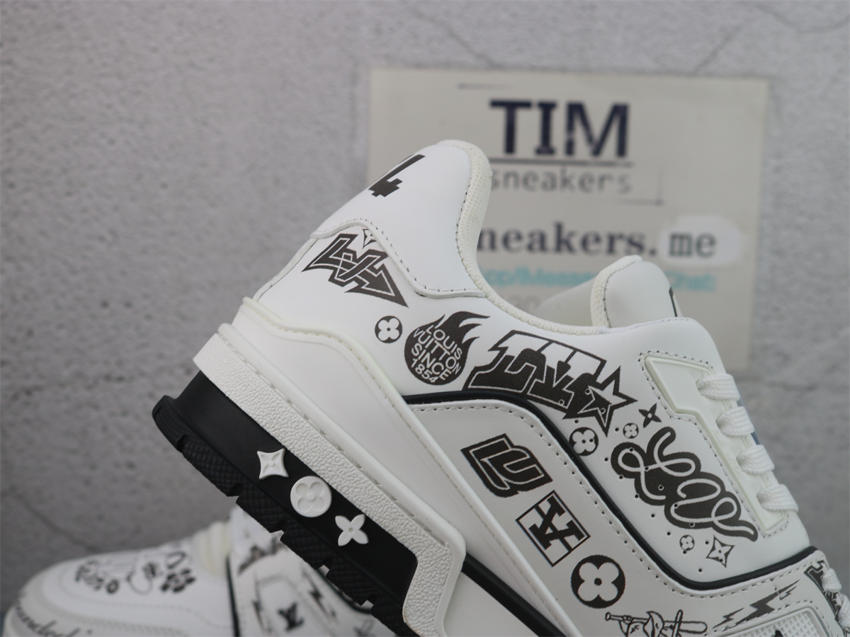LV Trainer Sneaker White Black